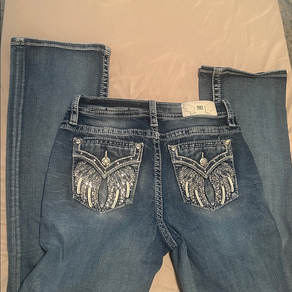 Miss Me Dark Blue Denim Jeans